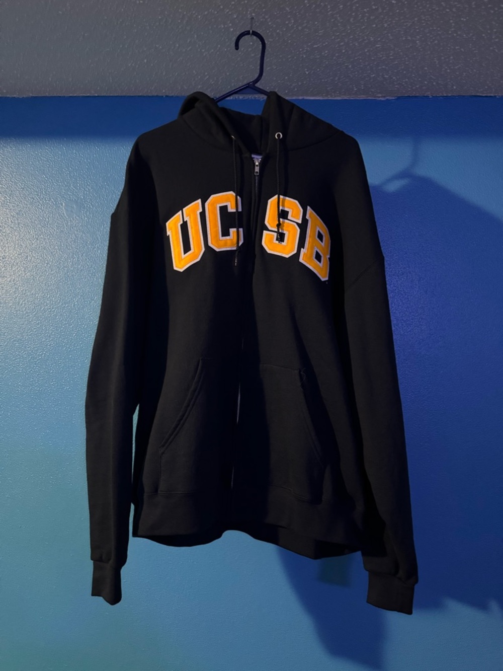 Champion UCSB Navy Blue Full Zip Hoodie Size XXL - Picture 7 of 14